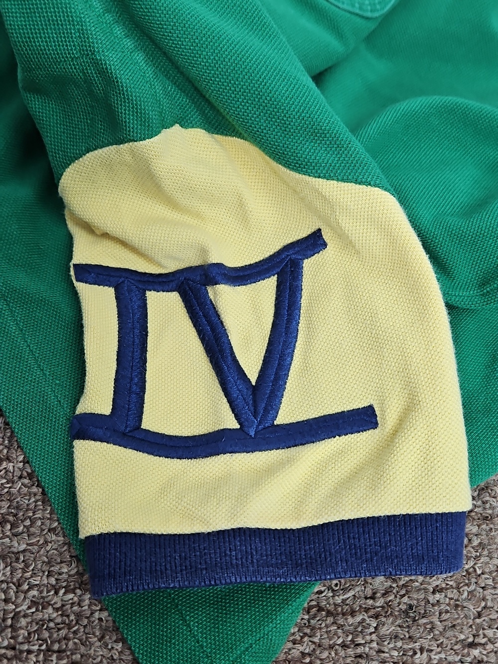Polo Ralph Lauren Green Polo Colorblock Bleeker Crest Shirt Sz Small 8 - Picture 5 of 6